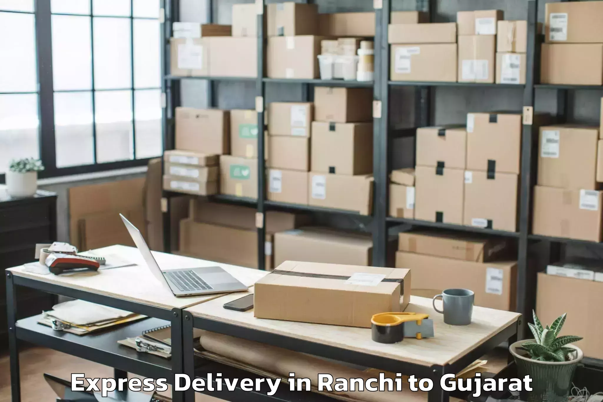 Quality Ranchi to Ankleshwar Express Delivery